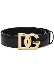 Dolce & Gabbana DG logo leather belt