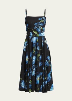 Dolce & Gabbana Dolce&Gabbana Bluebell Floral Print Midi Dress