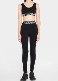Dolce & Gabbana Dolce&Gabbana Branded Elastic High-Waist Leggings