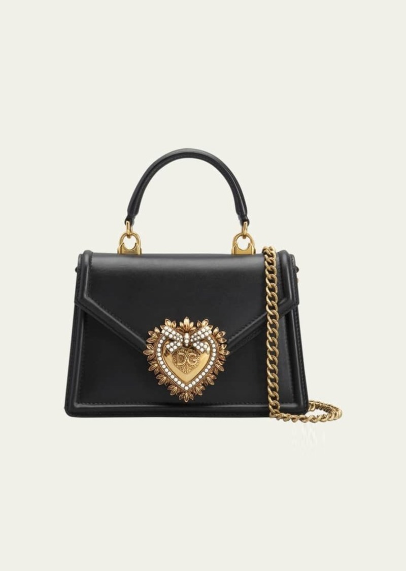 Dolce & Gabbana Dolce&Gabbana Devotion Mini Leather Top-Handle Bag