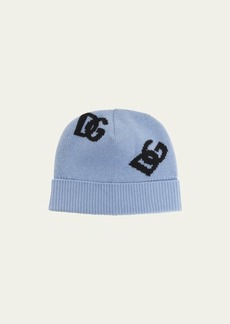 Dolce & Gabbana Dolce&Gabbana DG Logo Ribbed-Knit Wool Beanie