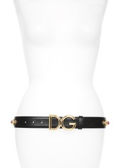 Dolce & Gabbana Dolce&Gabbana Family Lux Jewel Embellished Leather Belt