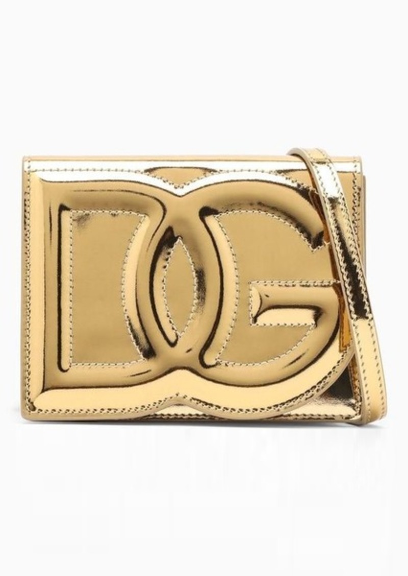 Dolce & Gabbana Dolce&Gabbana Gold patent camera bag
