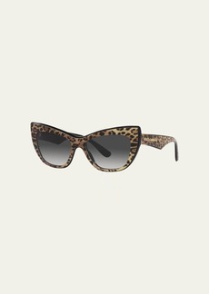 Dolce & Gabbana Dolce&Gabbana Gradient Acetate & Plastic Cat-Eye Sunglasses