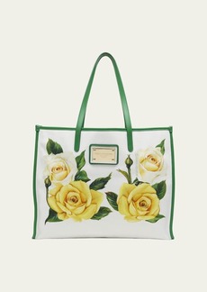 Dolce & Gabbana Dolce&Gabbana Happy Garden Printed Canvas Tote Bag
