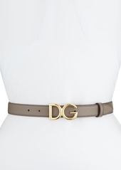 Dolce & Gabbana Dolce&Gabbana Leather Belt w/ Logo Buckle