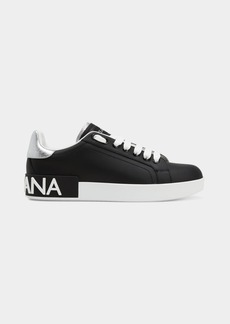 Dolce & Gabbana Dolce&Gabbana Leather Logo Low-Top Sneakers