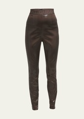 Dolce & Gabbana Dolce&Gabbana Logo Tape Stretch Laminated Pants