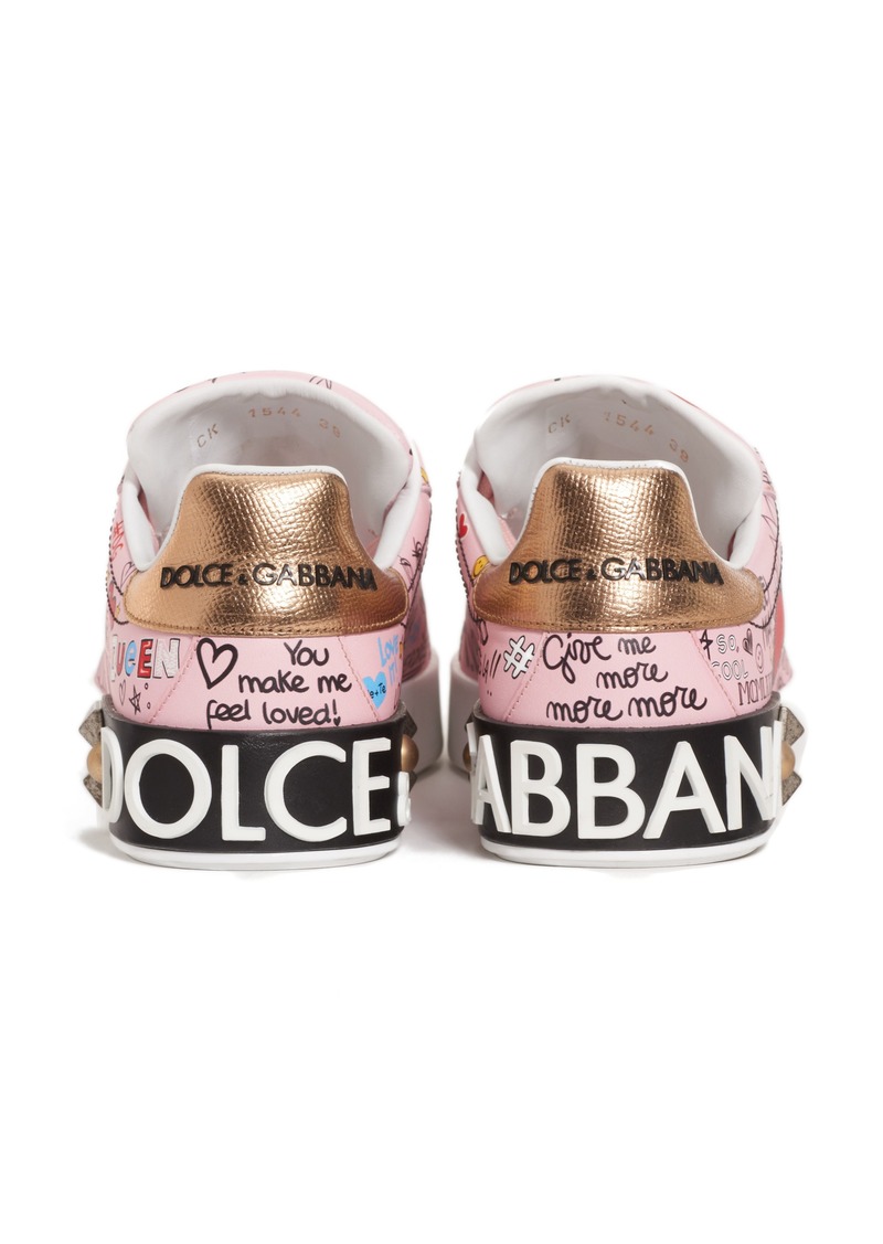 Dolce & Gabbana Dolce&Gabbana Mural Graffiti Sneaker (Women) | Shoes