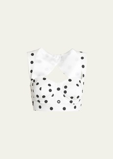 Dolce & Gabbana Dolce&Gabbana Polka-Dot Bustier Top with Open Back