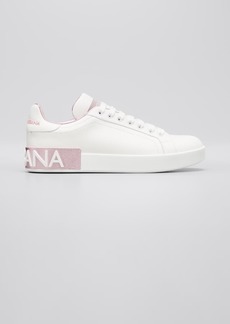 Dolce & Gabbana Dolce&Gabbana Portofino Bicolor Logo Low-Top Sneakers