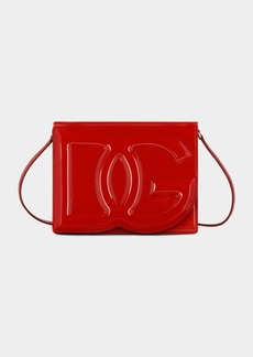 Dolce & Gabbana Dolce&Gabbana Vernice DG Logo Flap Leather Shoulder Bag