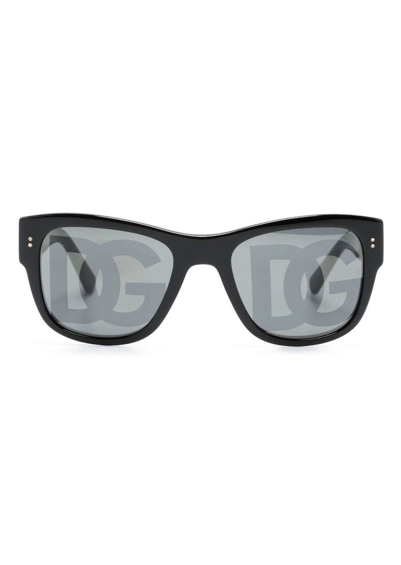 Dolce & Gabbana Domenico logo-print tinted sunglasses