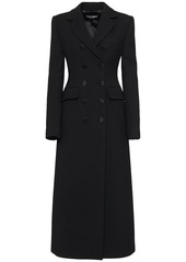 Dolce & Gabbana Double Breast Crepe Long Coat