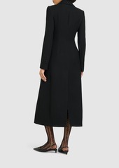 Dolce & Gabbana Double Breast Crepe Long Coat