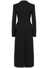 Dolce & Gabbana Double Breast Crepe Long Coat