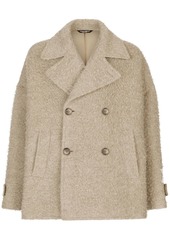 Dolce & Gabbana double-breasted brushed peacoat