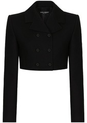 Dolce & Gabbana double-breasted cropped blazer