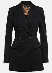 Dolce & Gabbana Double-breasted jersey blazer