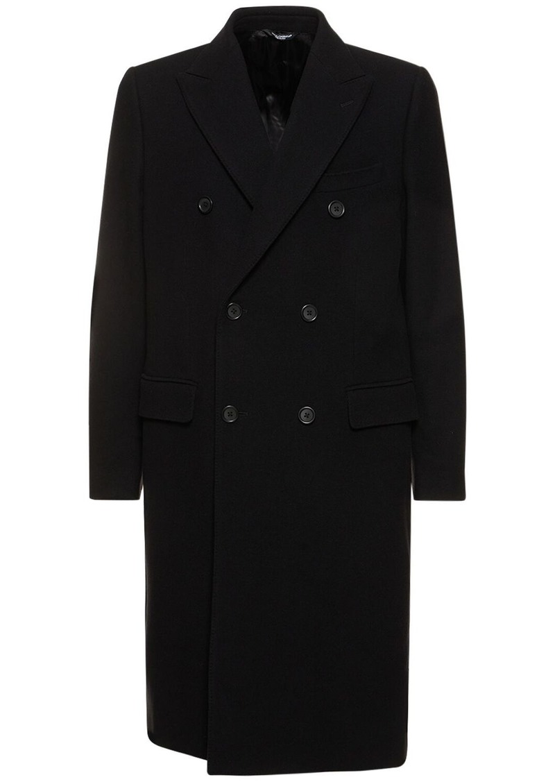 Dolce & Gabbana Double Breasted Wool Coat