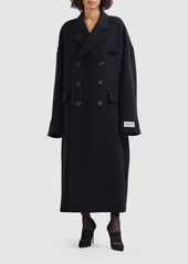 Dolce & Gabbana Double Breasted Wool Long Coat