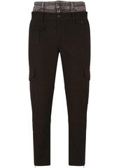 Dolce & Gabbana double-waist straight-leg trousers