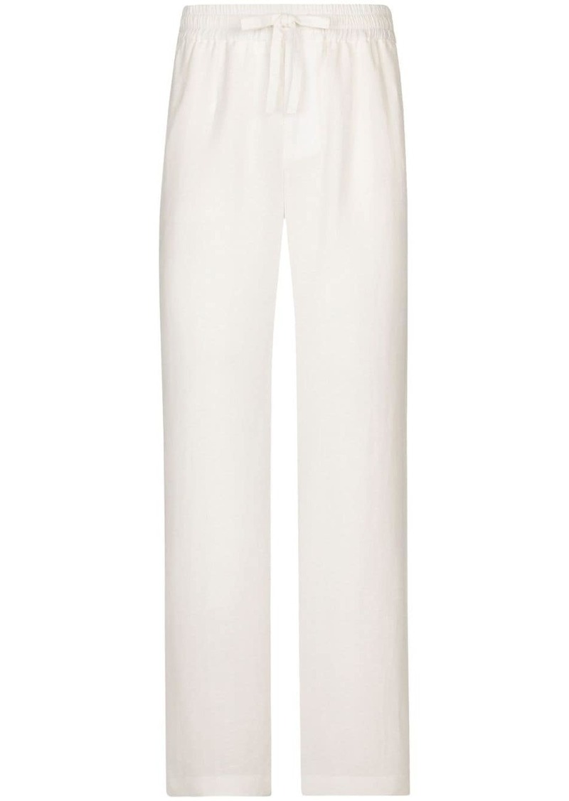 Dolce & Gabbana drawstring-fastening waistband trousers