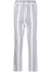 Dolce & Gabbana drawstring straight striped trousers