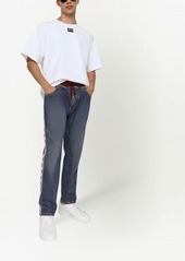 Dolce & Gabbana drawstring-waist panelled jeans