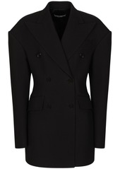 Dolce & Gabbana double-breasted crepe coat