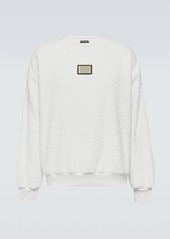 Dolce & Gabbana Embellished cotton terry sweatshirt