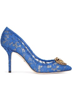 Dolce & Gabbana embellished lace pumps