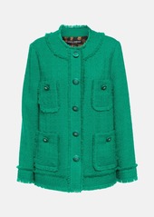Dolce & Gabbana Embellished wool-blend jacket