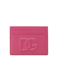 Dolce & Gabbana Embossed Logo Leather Card Holder