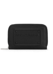 Dolce & Gabbana logo-embossed leather zip-around wallet