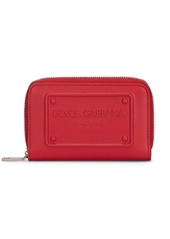 Dolce & Gabbana logo-embossed leather zip-around wallet