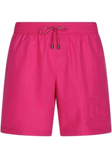 Dolce & Gabbana embossed-logo swimming shorts