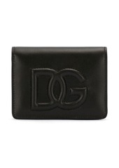 Dolce & Gabbana DG-logo embossed leather wallet