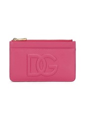 Dolce & Gabbana DG-logo embossed zip-up card holder