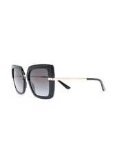 Dolce & Gabbana embossed square-frame sunglasses