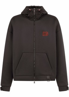 Dolce & Gabbana embroidered-logo zip hoodie