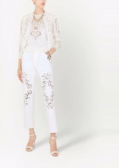 Dolce & Gabbana openwork-embroidery silk cardigan