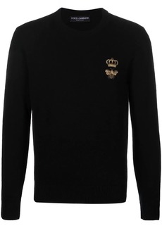 Dolce & Gabbana embroidered virgin wool jumper