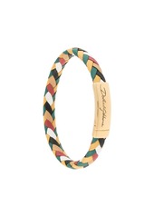 Dolce & Gabbana engraved logo braided bracelet
