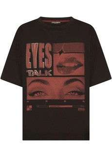 Dolce & Gabbana Eyes Talk graphic-print T-shirt