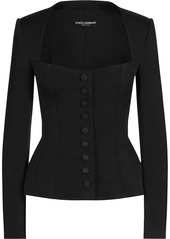 Dolce & Gabbana fitted sweetheart neck jacket
