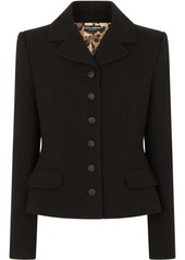 Dolce & Gabbana single-breasted virgin wool blazer