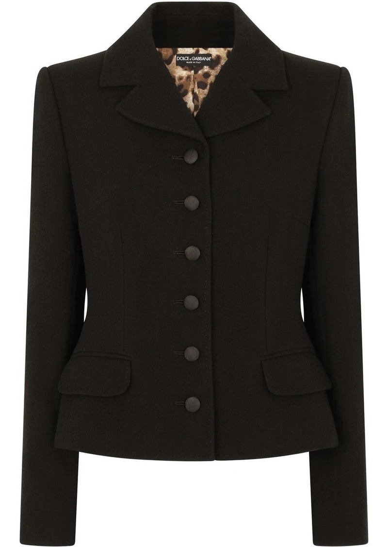 Dolce & Gabbana single-breasted virgin wool blazer