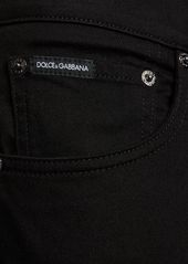 Dolce & Gabbana Five Pocket Washed Stretch Denim Jeans