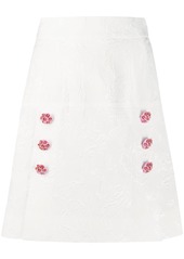 Dolce & Gabbana floral A-line skirt